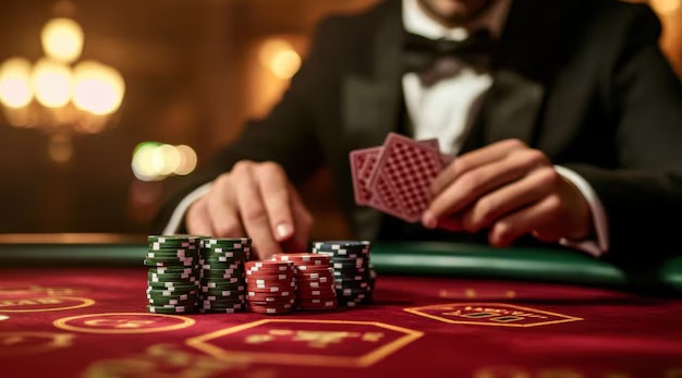 Live dealer studio with multi-camera setup